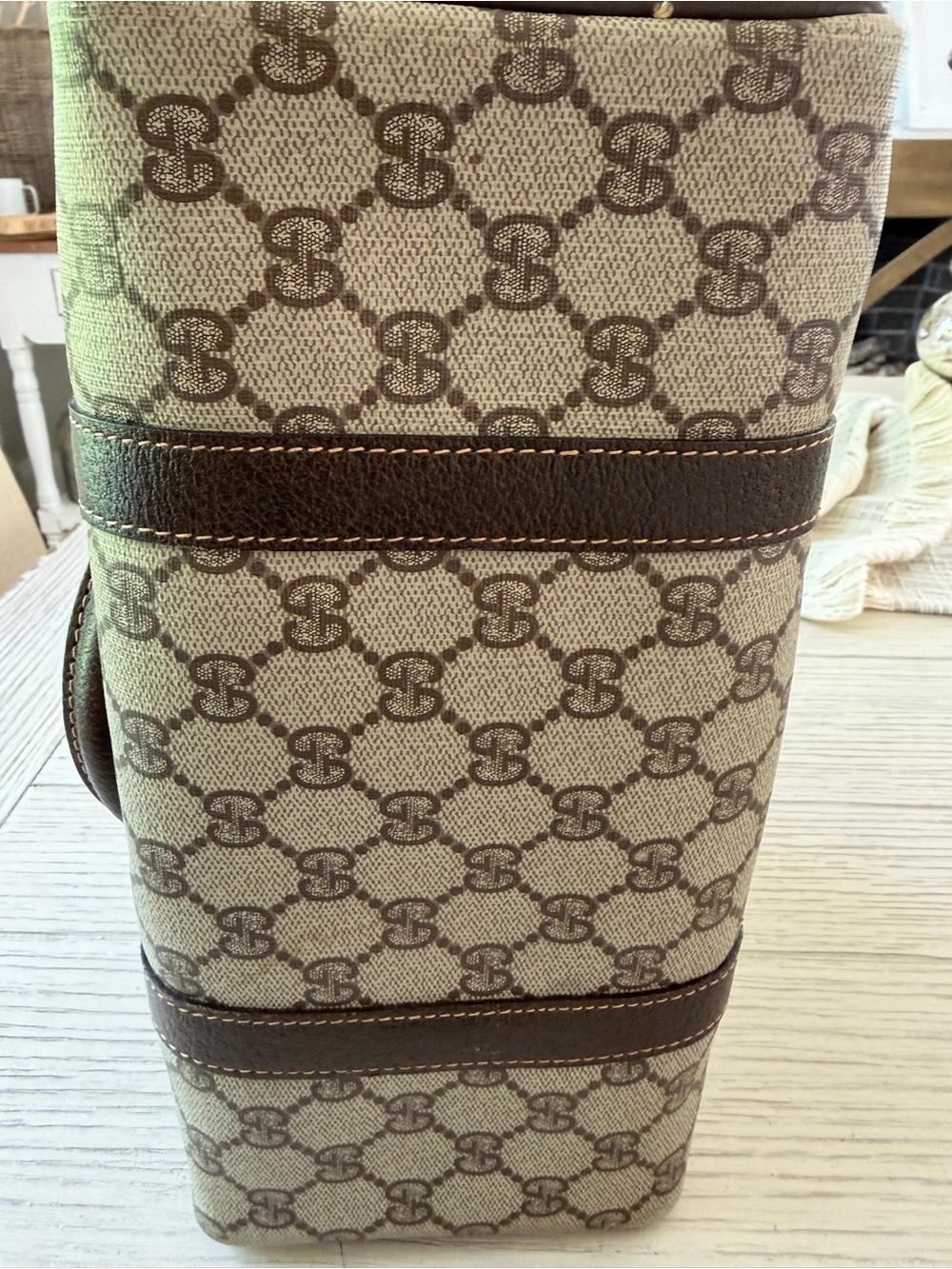 Gucci Brown GG  Boston Bag - Picture 6 of 14